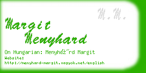margit menyhard business card